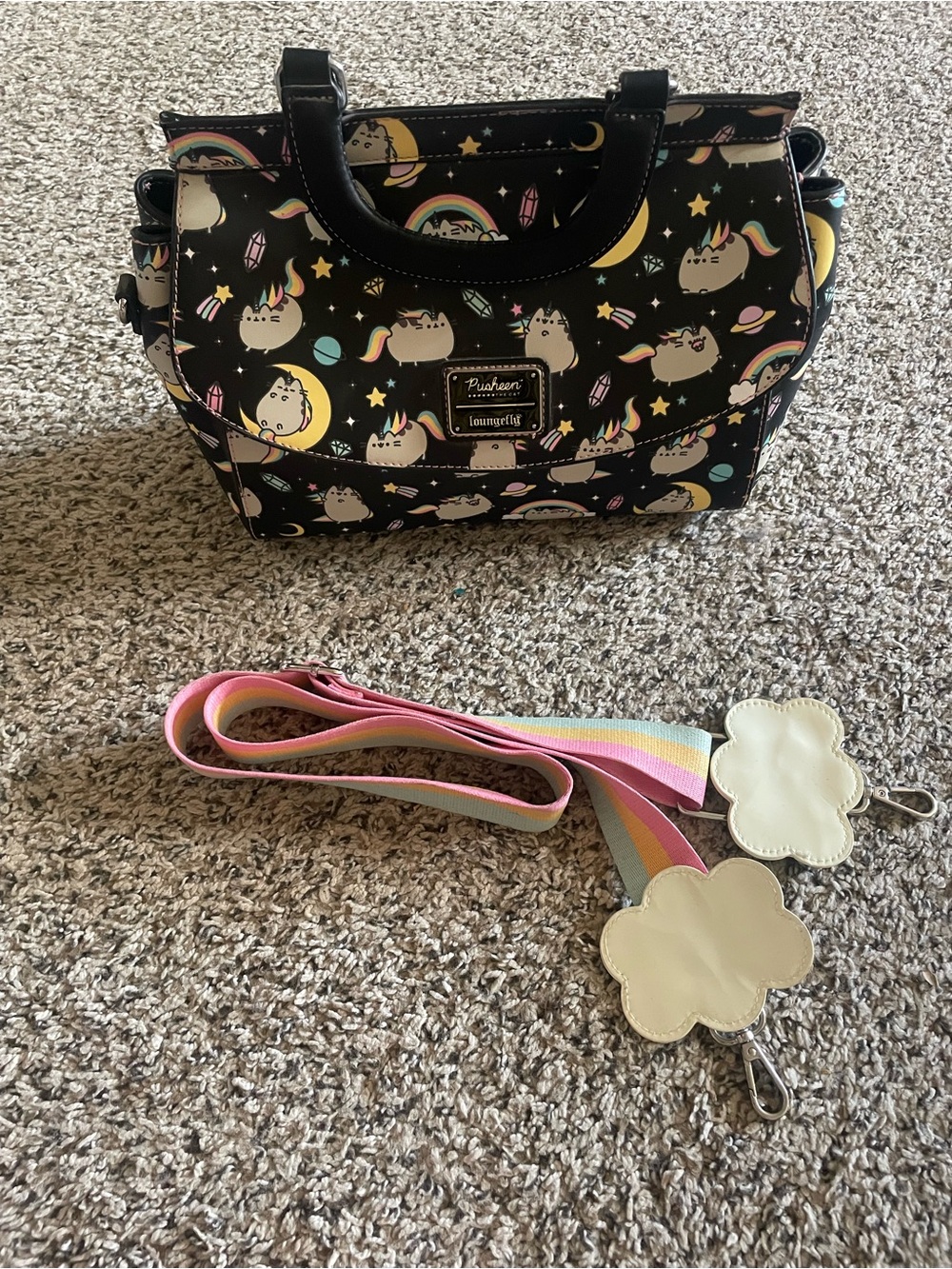 Loungefly Pusheen Rainbow Unicorn Crossbody Bag
